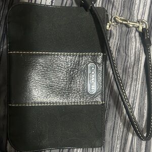 Coach Black  Wristlet